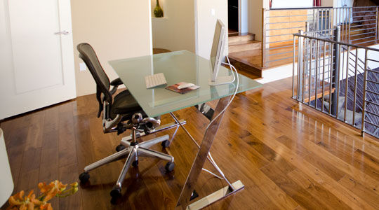 glass top desk